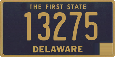 DE license plate 13275