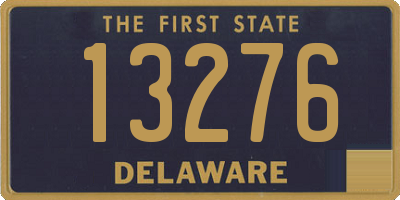 DE license plate 13276