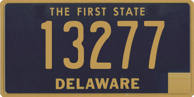 DE license plate 13277