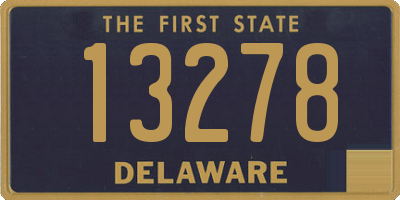 DE license plate 13278