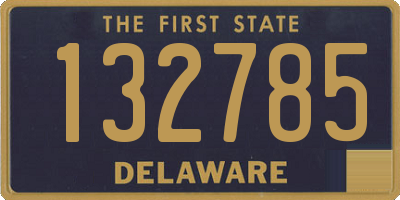 DE license plate 132785