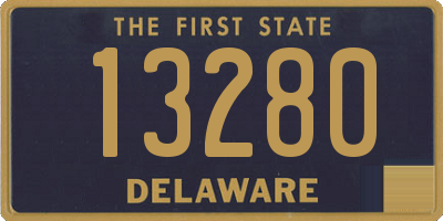 DE license plate 13280