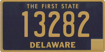 DE license plate 13282