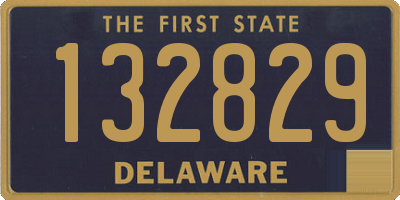 DE license plate 132829