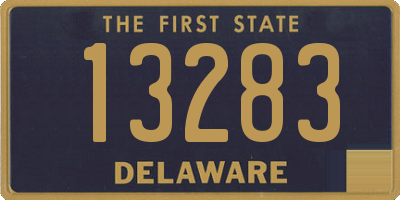 DE license plate 13283