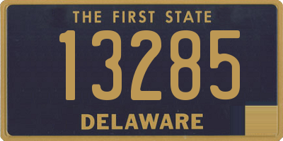 DE license plate 13285