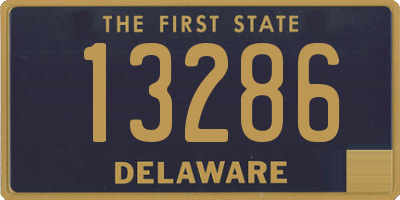 DE license plate 13286