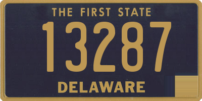 DE license plate 13287