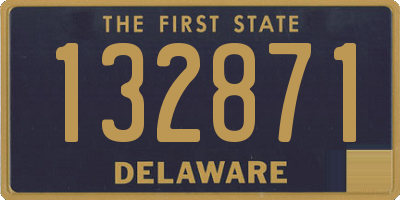 DE license plate 132871