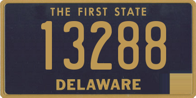 DE license plate 13288