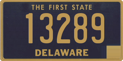 DE license plate 13289