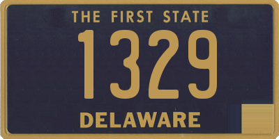 DE license plate 1329