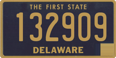 DE license plate 132909