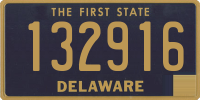 DE license plate 132916