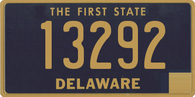 DE license plate 13292