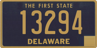 DE license plate 13294