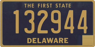 DE license plate 132944