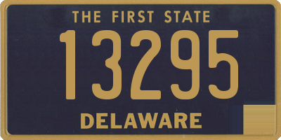 DE license plate 13295