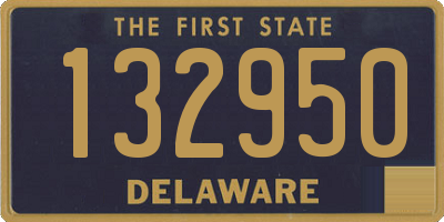 DE license plate 132950