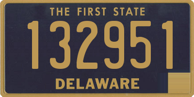 DE license plate 132951