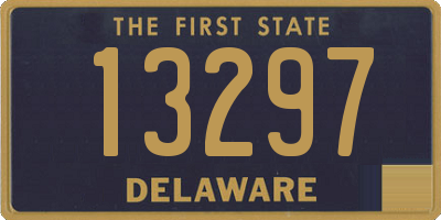 DE license plate 13297