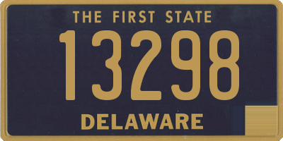 DE license plate 13298