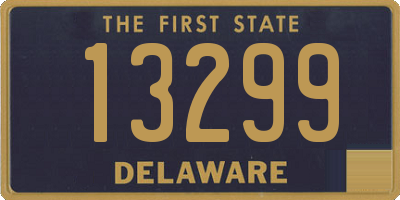 DE license plate 13299