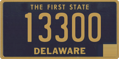 DE license plate 13300