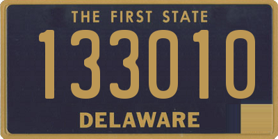 DE license plate 133010