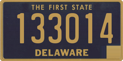 DE license plate 133014