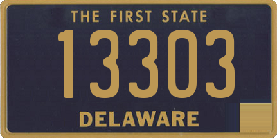 DE license plate 13303