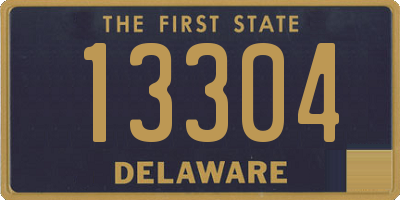 DE license plate 13304