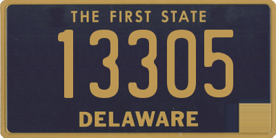 DE license plate 13305