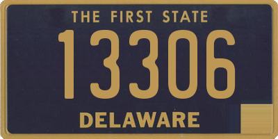 DE license plate 13306