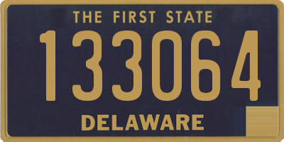 DE license plate 133064