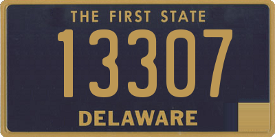 DE license plate 13307