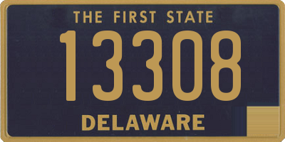 DE license plate 13308