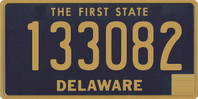 DE license plate 133082