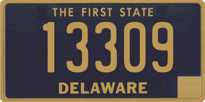 DE license plate 13309