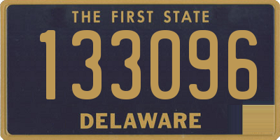 DE license plate 133096