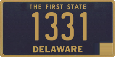 DE license plate 1331