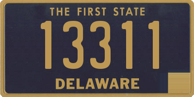 DE license plate 13311