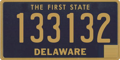 DE license plate 133132