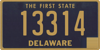 DE license plate 13314