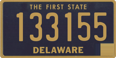 DE license plate 133155