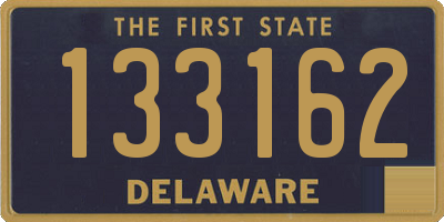 DE license plate 133162