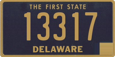 DE license plate 13317