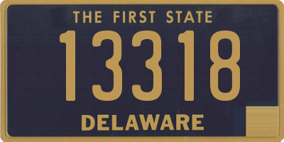 DE license plate 13318