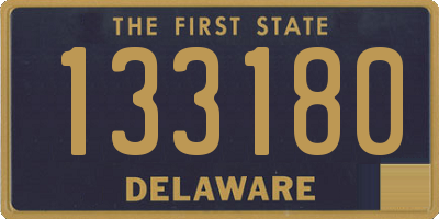 DE license plate 133180