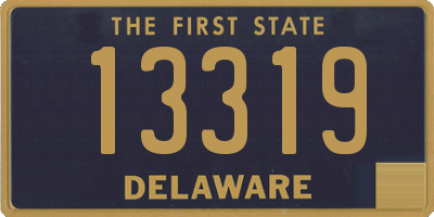 DE license plate 13319